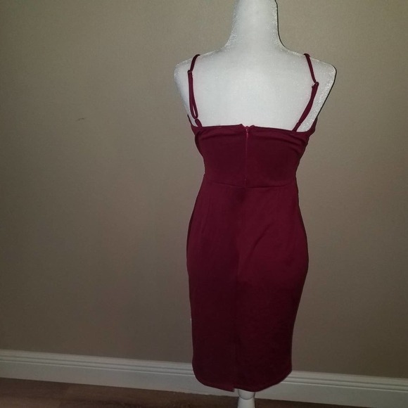 Coco Love Magenta Spaghetti Strap Dress - Picture 3 of 7